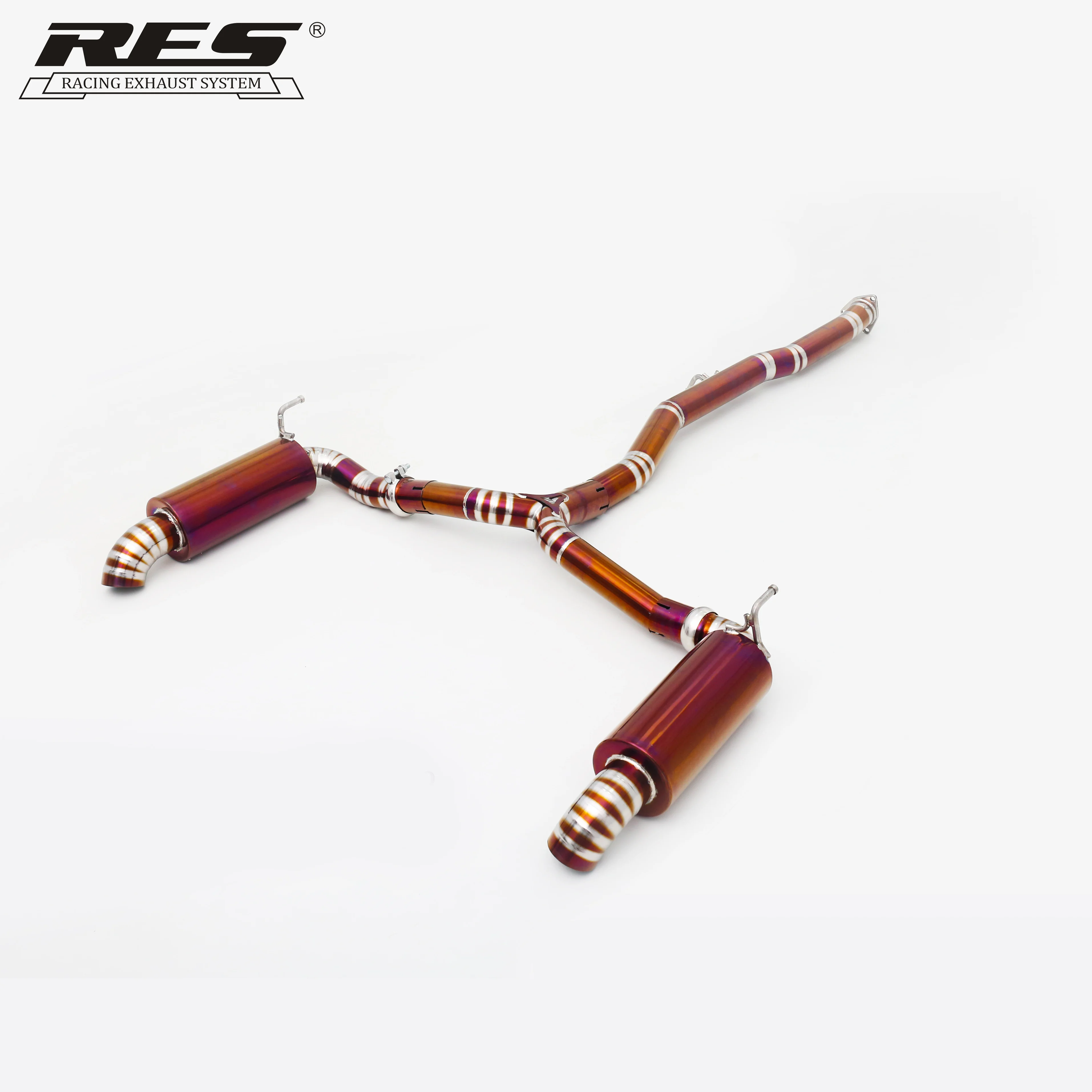 High Performance Double Side Welding Titanium Straight Exhaust Pipe For Honda S2000 Titanium Exhaust With J's Tailpipe