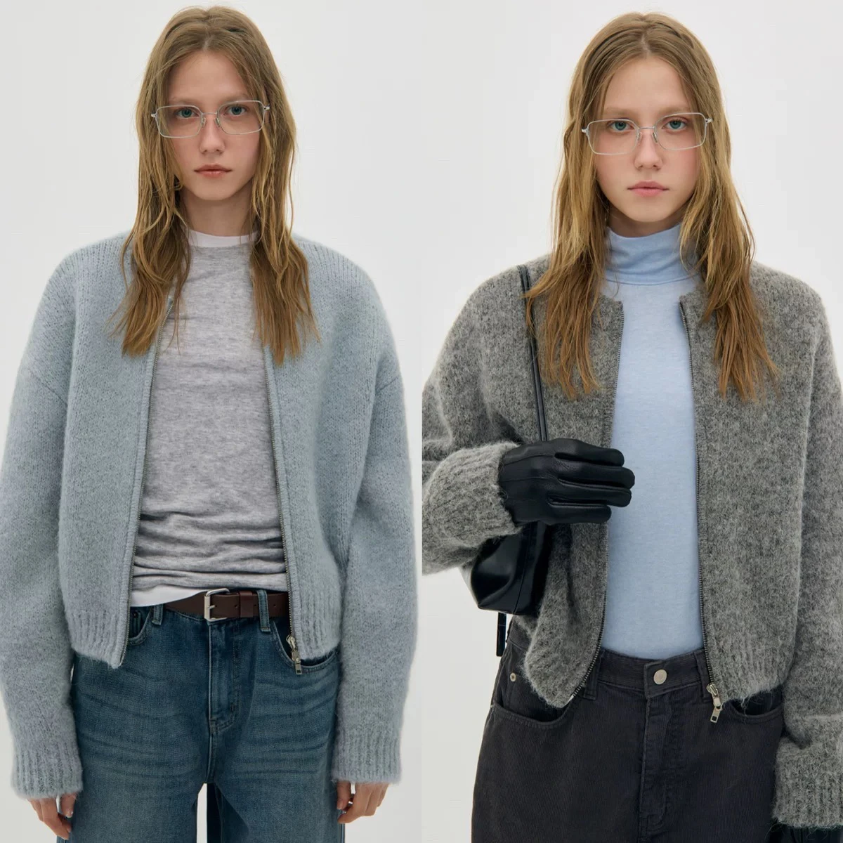 

Теплый круглый свитер Ne ort с двойной молнией, повседневный женский вязаный кардиган Sle LC Wind, длинный свек, осень-зима, мода