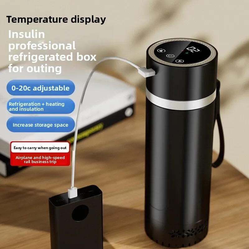 30H Insulin Pen Cooler Box for Travel | Holds 5 Pens, Diabetic Insulated Medicine Cooler