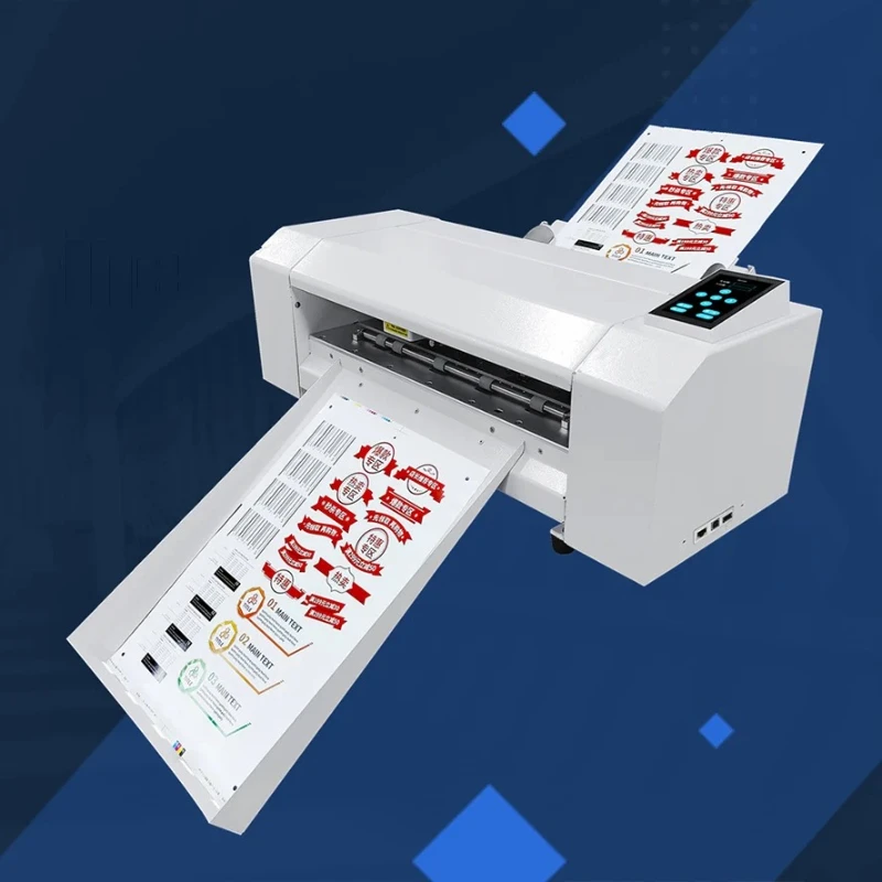 Automatic sticker printing and cutting plotter