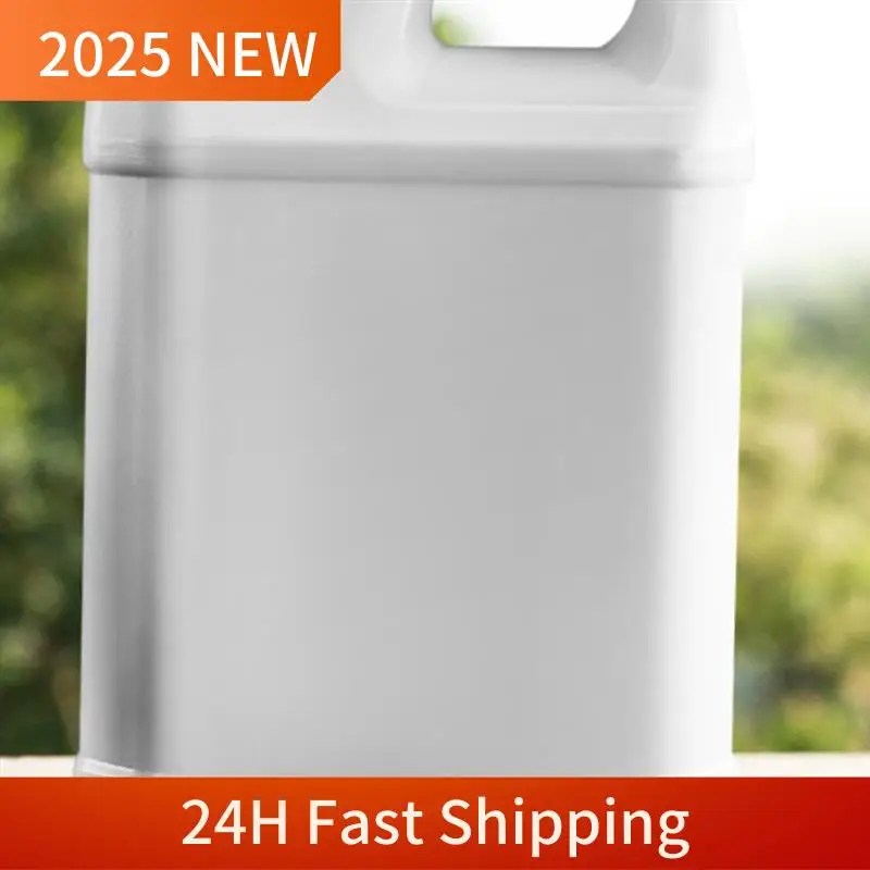 1 PCS Square Plastic Container With Pump Dispenser Milky White HDPE Travel Refillable Bottle