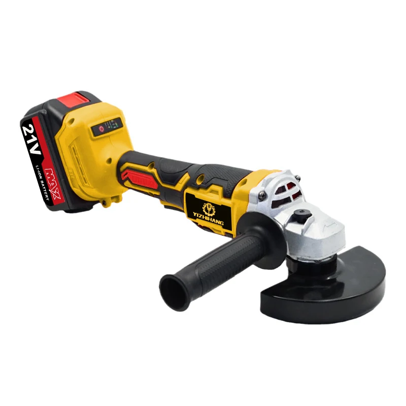 L Electric Cordless 21v Angle Grinder With 105mm 125mm Grinding Disc / Lithium Ion Battery Rechargeable Angle Grinder