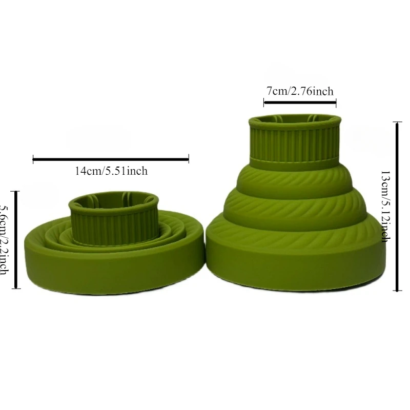 1 قطعة مجفف شعر سيليكون الناشر غطاء طوي مقاومة للحرارة مجفف شعر مجعد تجفيف منفاخ تصفيف الشعر اكسسوارات