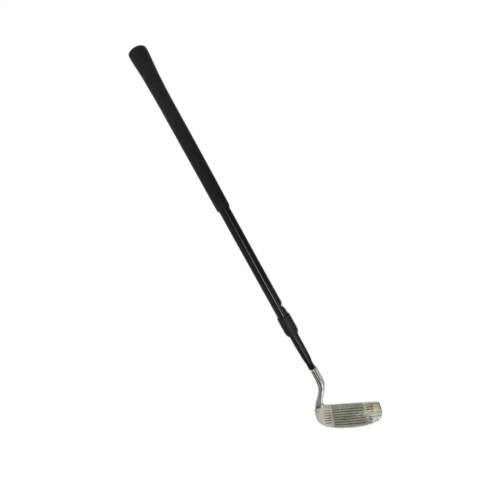 Golf Chipper Adjustable Length Sided Black Golf Chipping Practice Club Retractable for Kids Unisex Children Adults Advanced