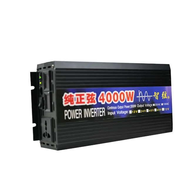 Car Voltage 12V24V 48V 60V 220V 230V 240V 50Hz 60HZ 4000w Pure Sine Wave inverter in Solar Inverter