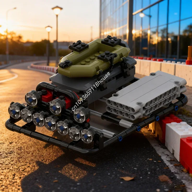 

264pcs MOC Roof Rack Lights Technical Model Building Blocks Assemble DIY Creative Idea Education Toy Brick Festival Gift
