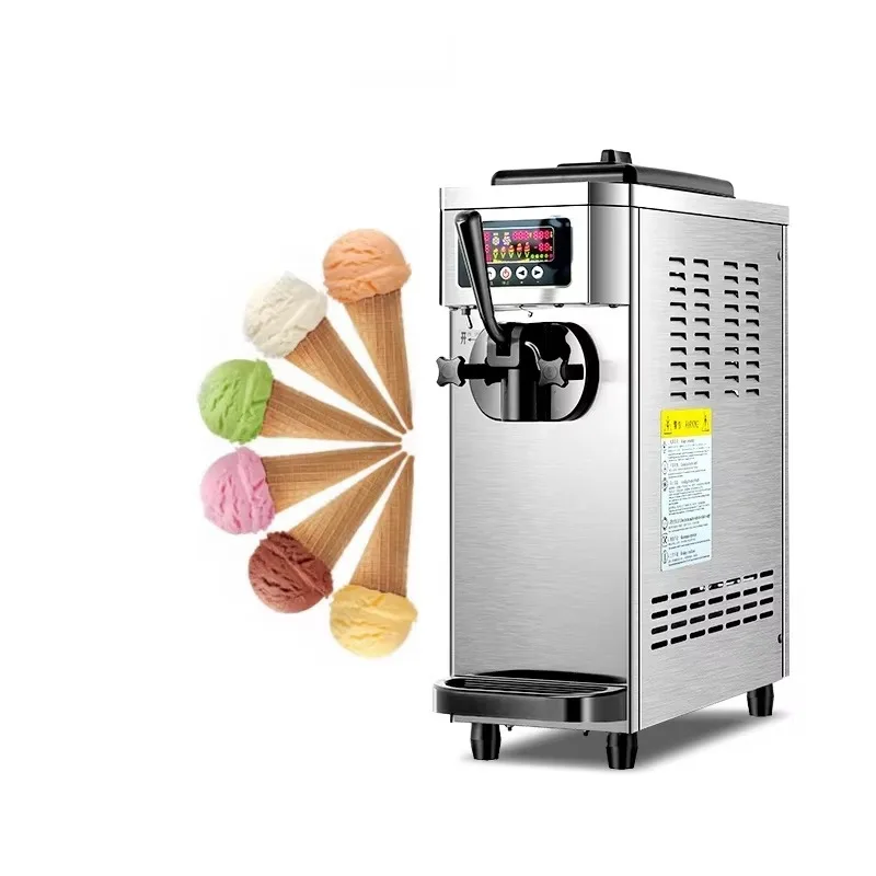 Automatic cone soft serve ice cream machine