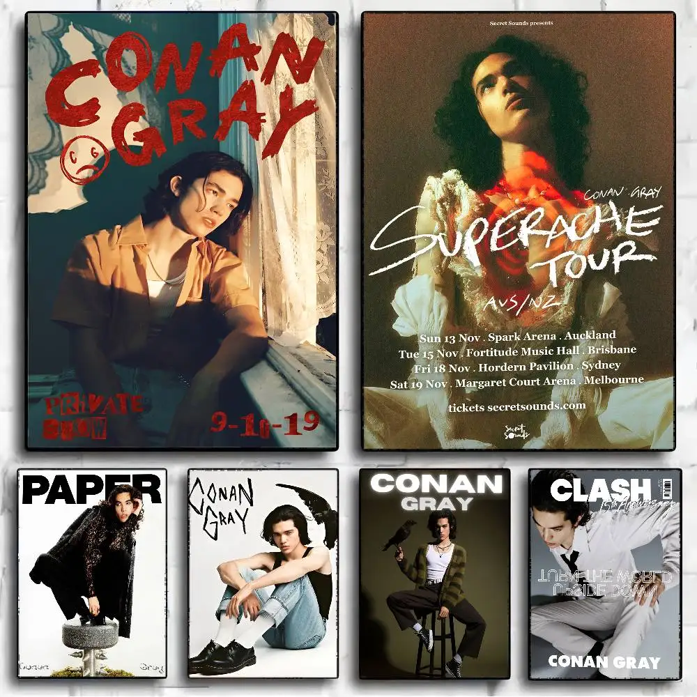 Pop Singer C-Conan G-Grays Anime Posters Sticky Decoracion P