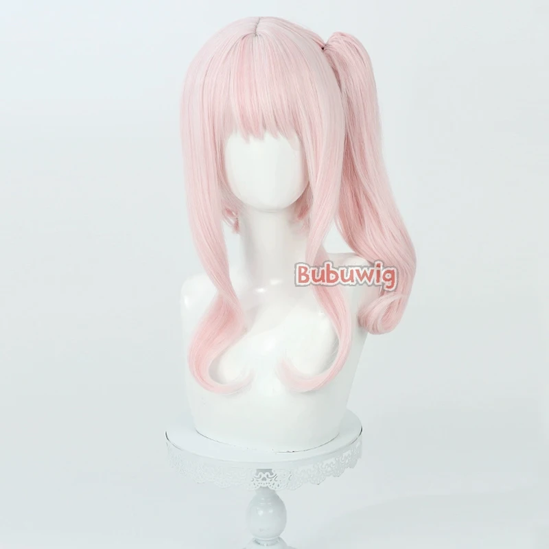 Bubuwig Synthetic Hair Akiyama Mizuki Cosplay Wigs Project Sekai: Colorful Stage feat. 50cm Pink Ponytail Wig Heat Resistant