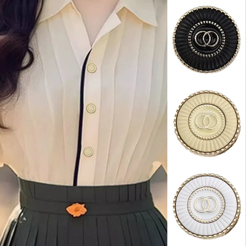 

Double Loop Metal Decorative Buttons, Fashionable Coats, Suits, Outerwear Clothing, 10 High-end