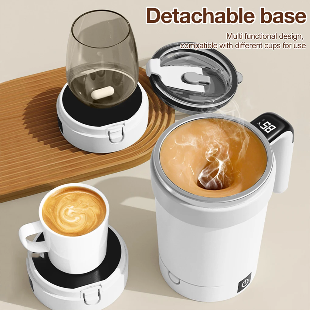 Portable Size Self Stirring Mug Durable Insulated Technology USB Charging Automatic Magnetic Cup