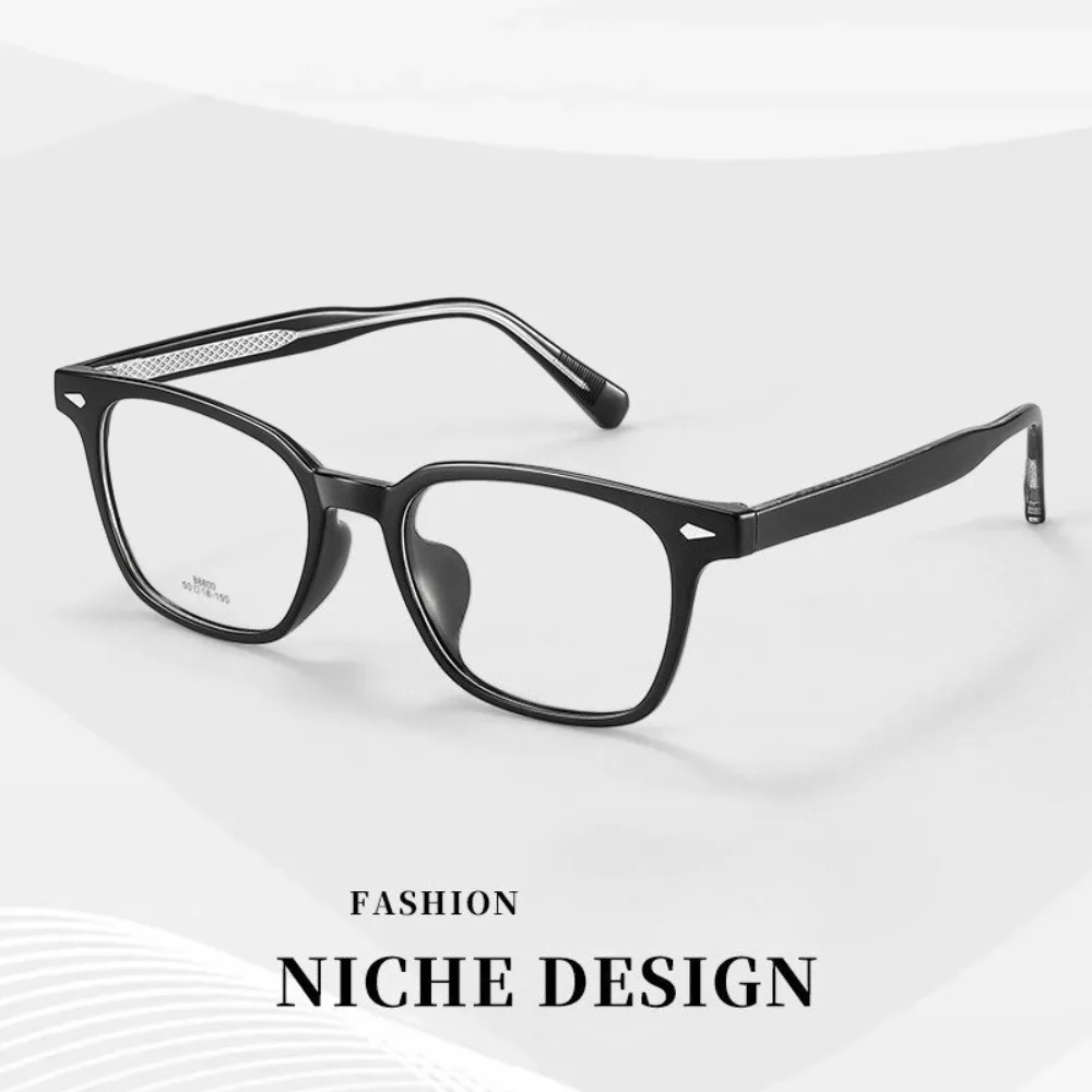 

Korean version plate glasses frame women's high-end sense square round face thin optical glasses myopia can be matched