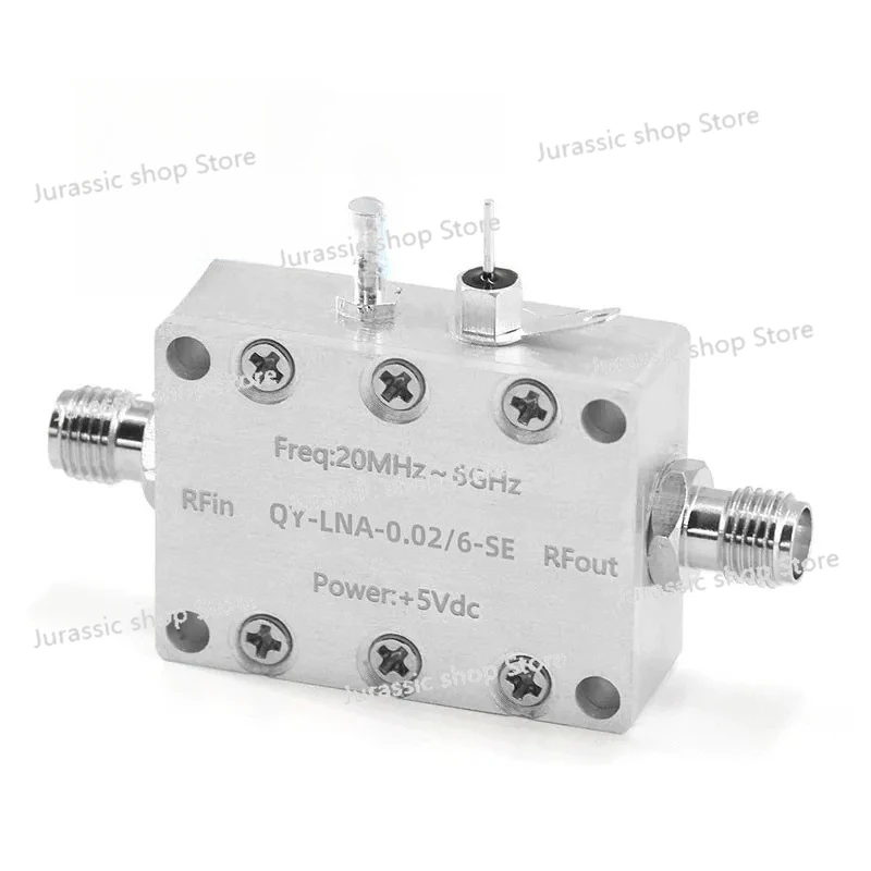 

0.02 - 6GHz LNA Low Noise Amplifier High Linear and High Gain RF Preamplifier with SMA Female Connector