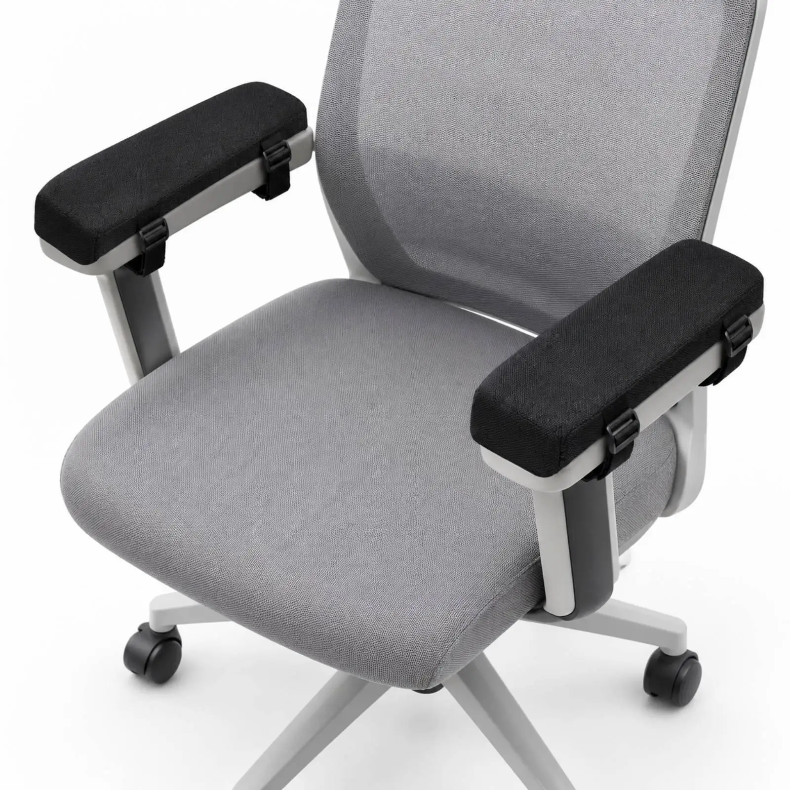 Memory Foam Armrest Pillow Support Pad Comfortable Desk Chair Cushion with Buckle Straps for Home Office Use