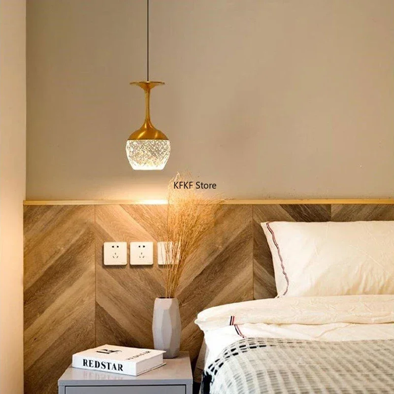 Indoor Lighting Led Chandelier Bedside Room Decor Restaurant Combination Dine Table Crystal Kitchen Island Pendant Lamp Fixtures