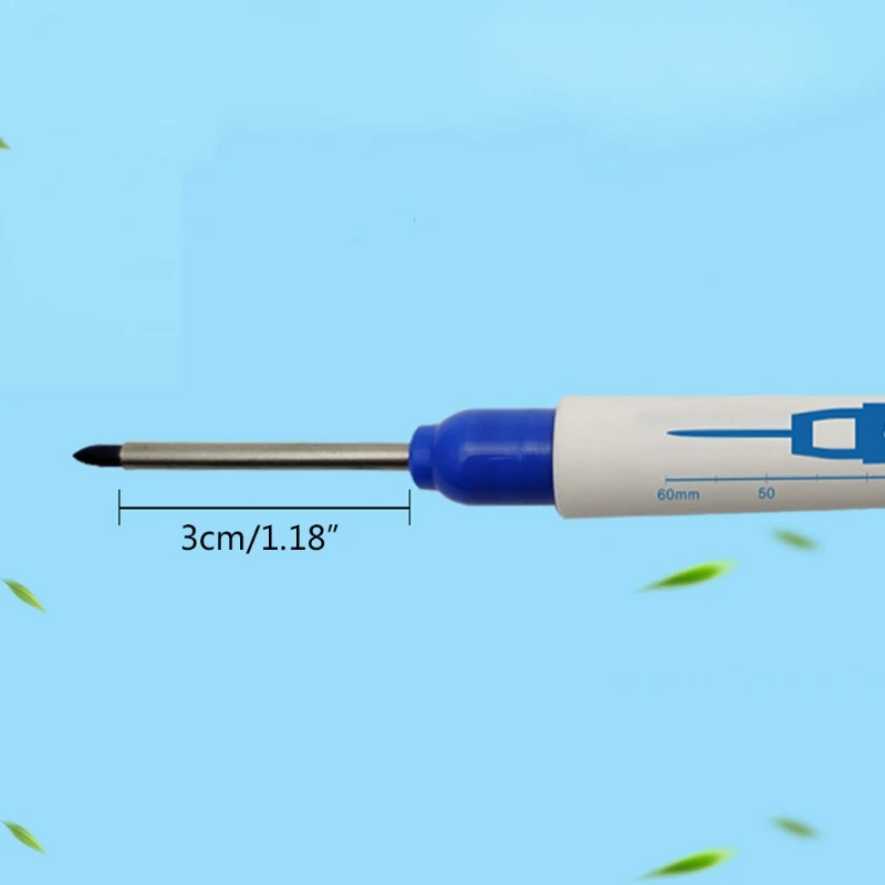 Waterproof Deep Hole Pen for DIY Carpentry Furniture Decoration Book Shelf Hole Position Multi-purpose Black Blue Drop Shipping