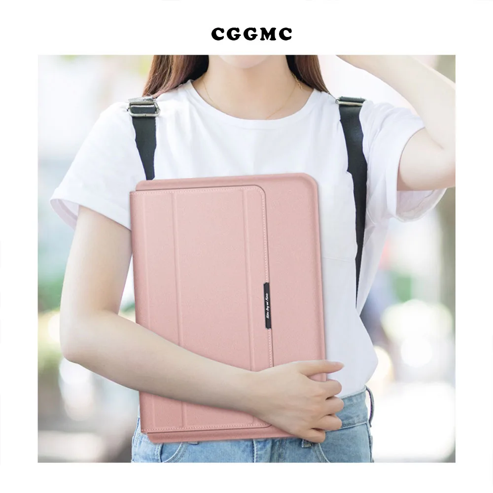 PU Leather Laptop Case Three in one Bracket Sleeve for 12 13 14 15.6 17 inch Macbook Air Pro Portable Handbag Briefcase Case