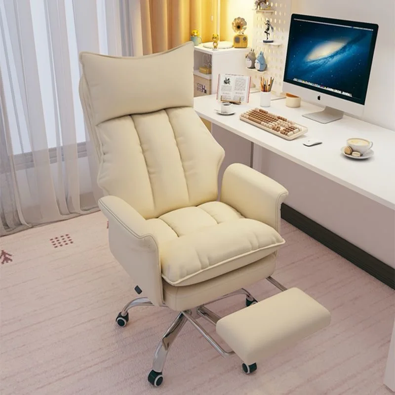 Computer chair girls' bedroom sofa chair comfortable sitting computer chair small apartment backrest adjustable seat dormitory c