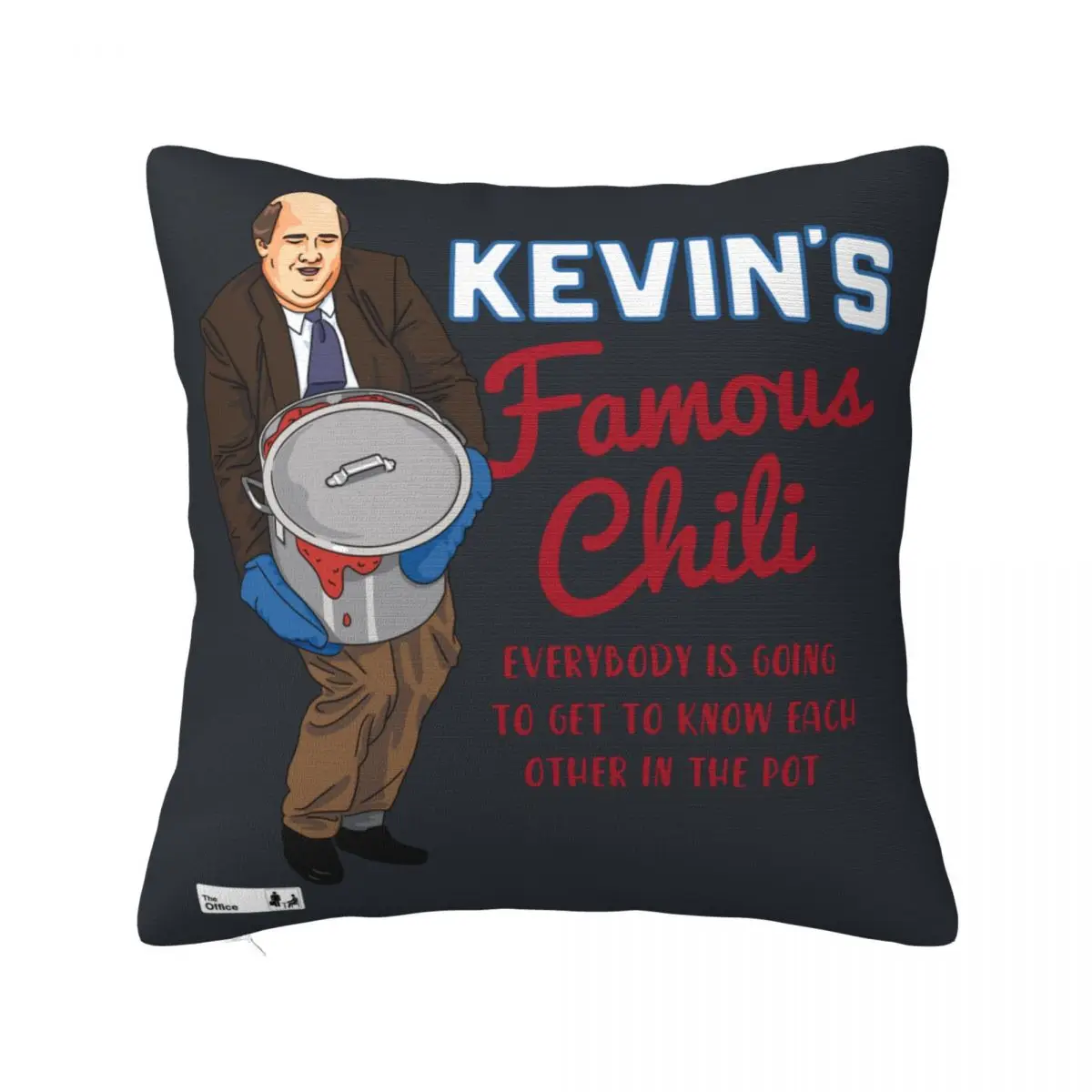 Kevin's Famous Chili Pillowcase Soft Polyester Cushion Cover Decorative The Office TV Series Pillow Case Cover Home Zipper