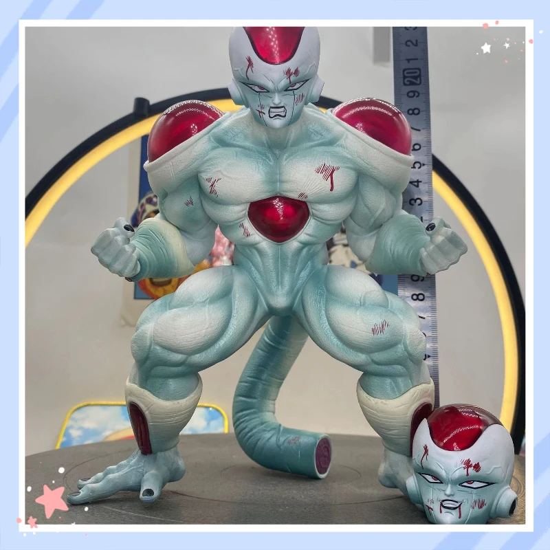 

Dragon Ball Full Power Frieza Action Figure Double Head Sculpt Muscular Battle Pose Desktop Decor For Anime Collectors Fans
