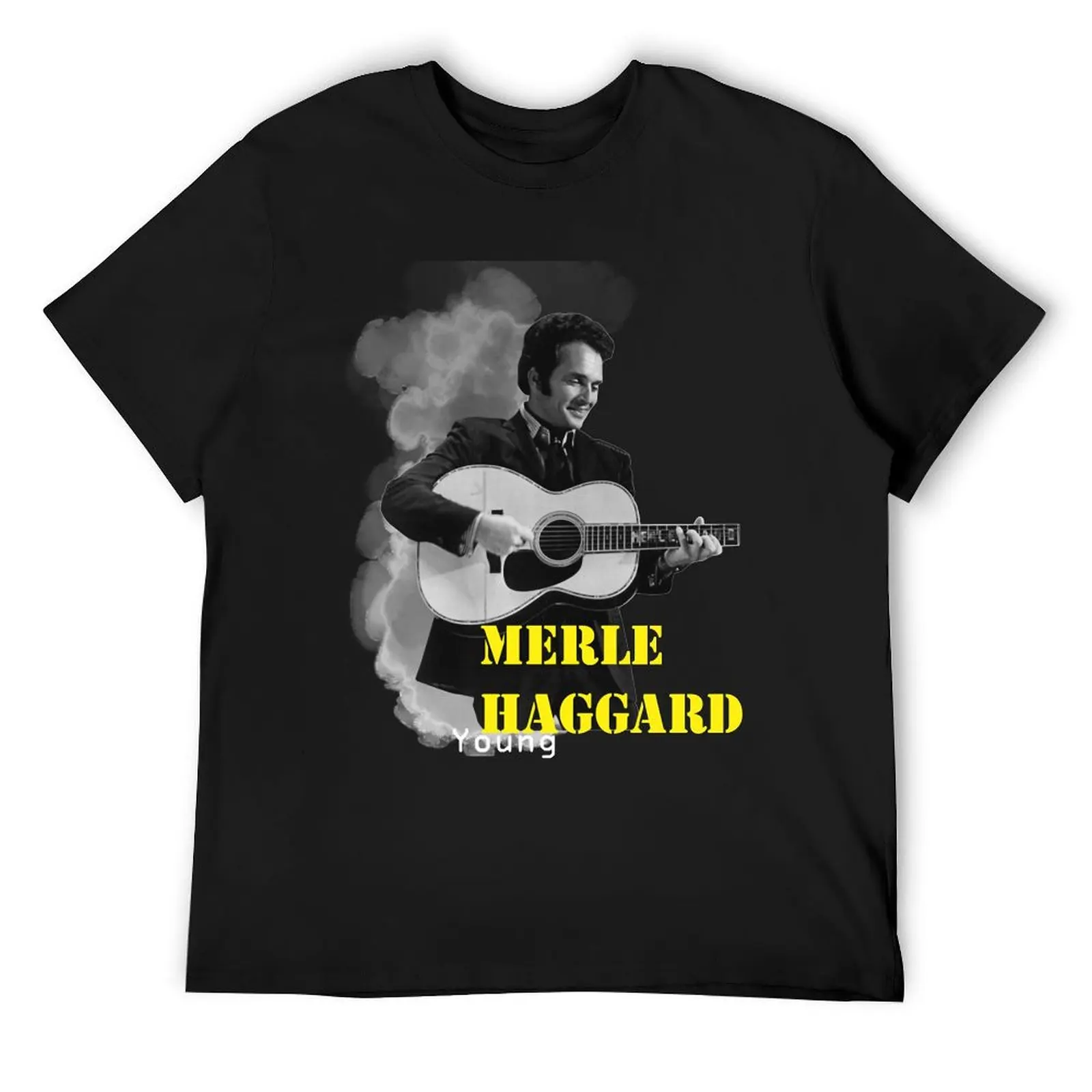 merle haggard giutar smile Essential T-Shirt kawaii clothes new edition hippie clothes mens workout shirts