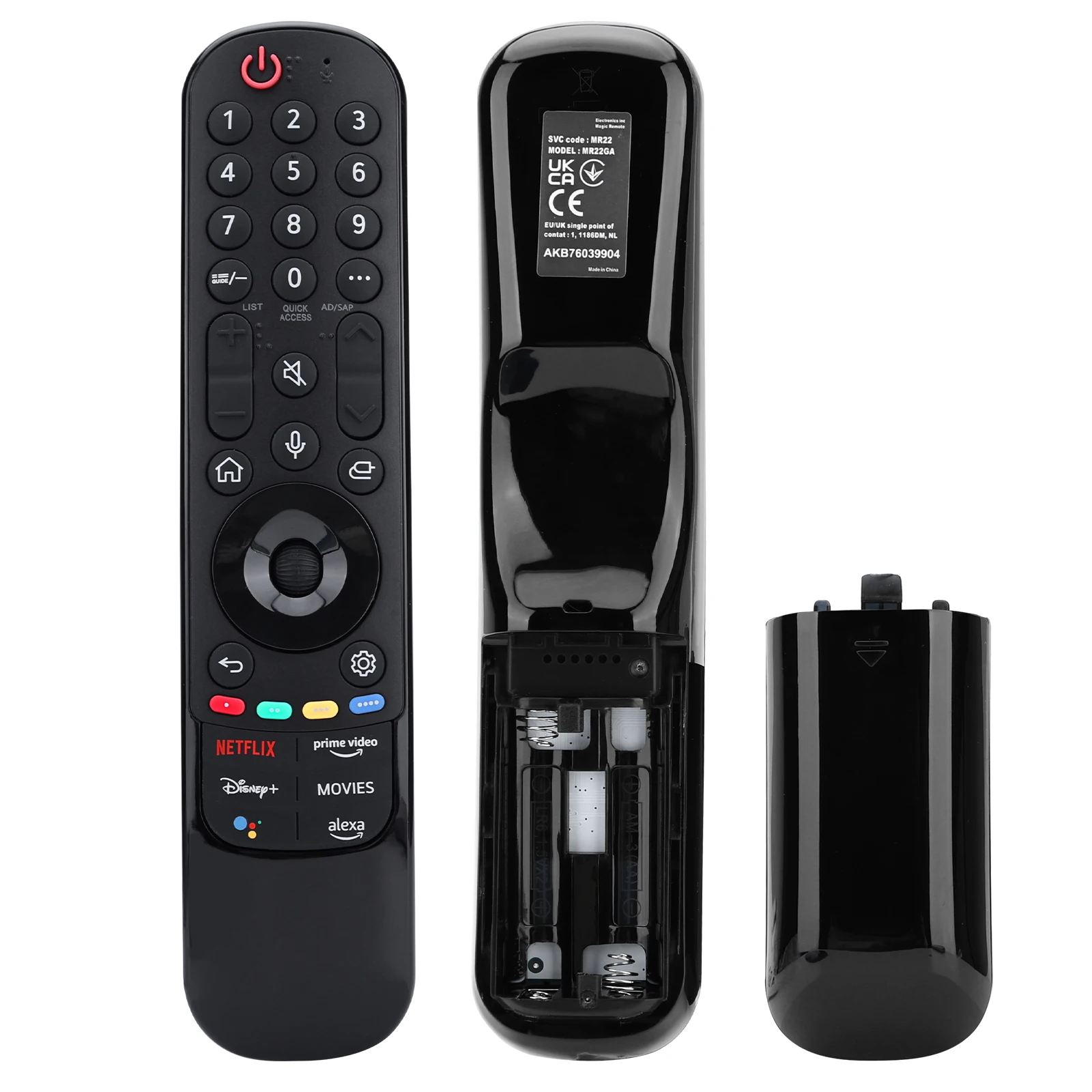 جهاز التحكم عن بعد MR22GA AKB76039904 بديل للتلفزيون الذكي LG لجهاز التحكم عن بعد السحري MR22GA (بدون مؤشر ولا وظيفة صوتية)