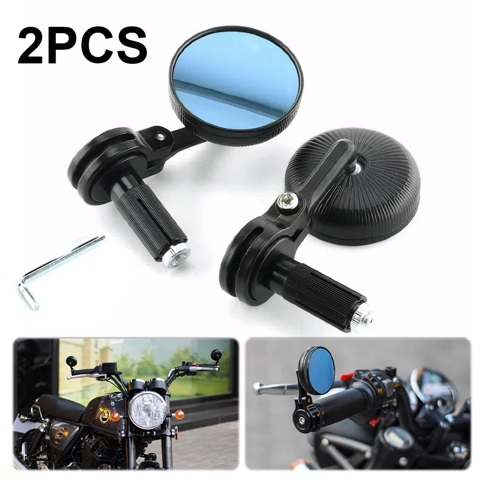 

Universal 7/8 Round Motorcycle Handlebar Rear View Side Mirror Motorcycle Handle Bar End Rearview Mirrors Motorcycle Side Mirror