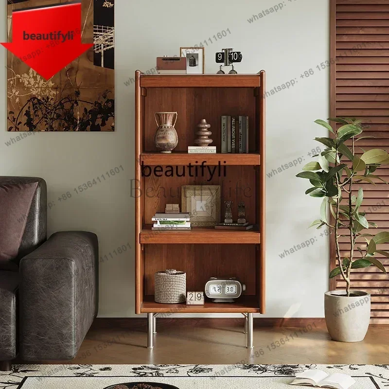 Medieval style all-solid wood side cabinet, living room combination furniture boxwood bed tail bucket cabinet,storage cabine