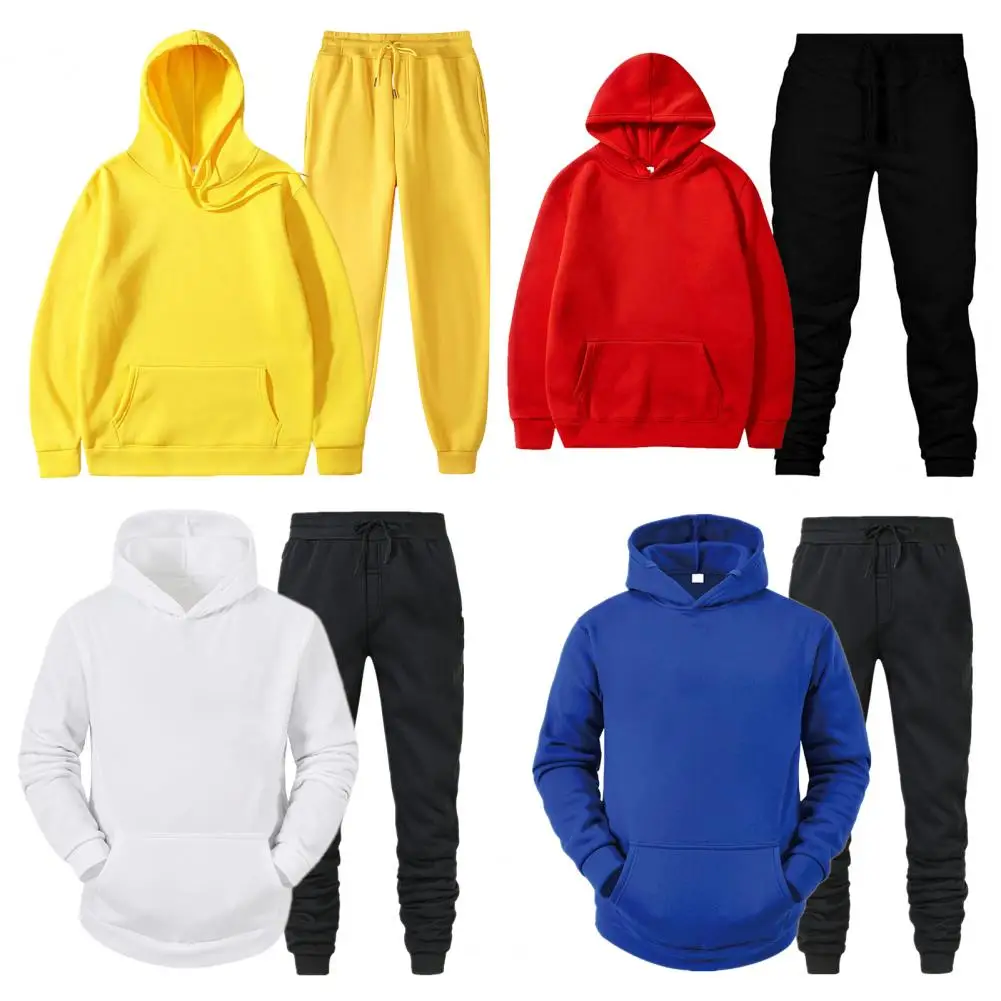 Halten Warm Super Weich Kordelzug Große Tasche Pullover Jacke Hosen für Outdoor