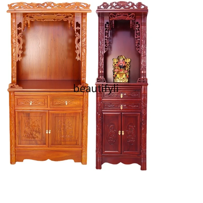 

Altar Clothes Closet Worship Stand Buddha Shrine Worship Table God of Wealth Worship Table Solid Wood Buddha Statue Home Altar