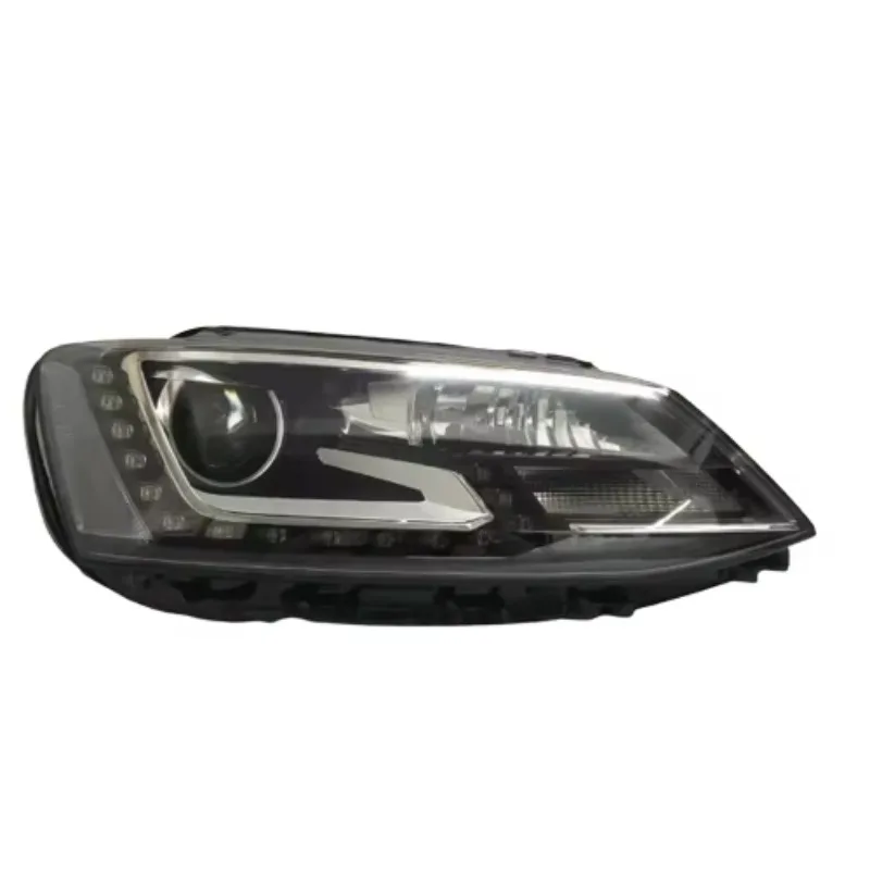 HID Projector Headlight with LED DRL Direct Replacement Fit 2012 Jetta Auto Front Lamp Assembly