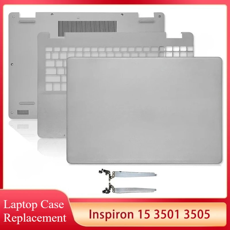 

New For Inspiron 15 3501 3505 Laptop LCD Back Cover Front Bezel Palmrest Upper Housing Cover Bottom Case Silver 064D8T 09F6PT