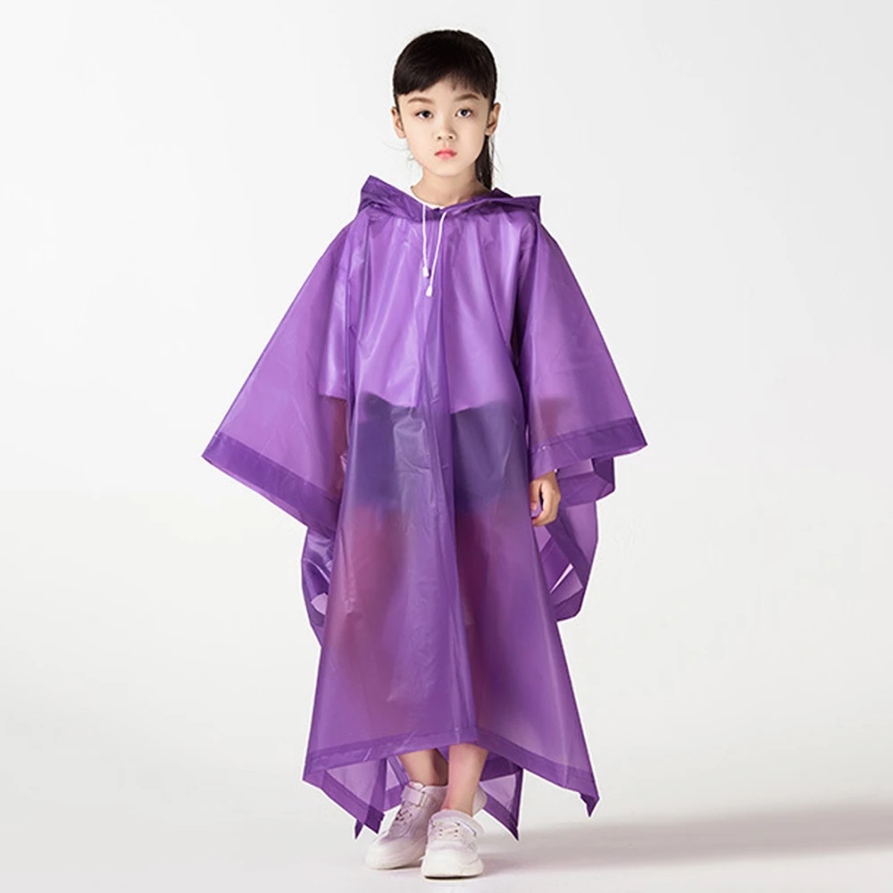 High Quality EVA Kids Raincoat Thickening Non-disposable Rain Coat Full Body Durable Reusable Poncho Unisex