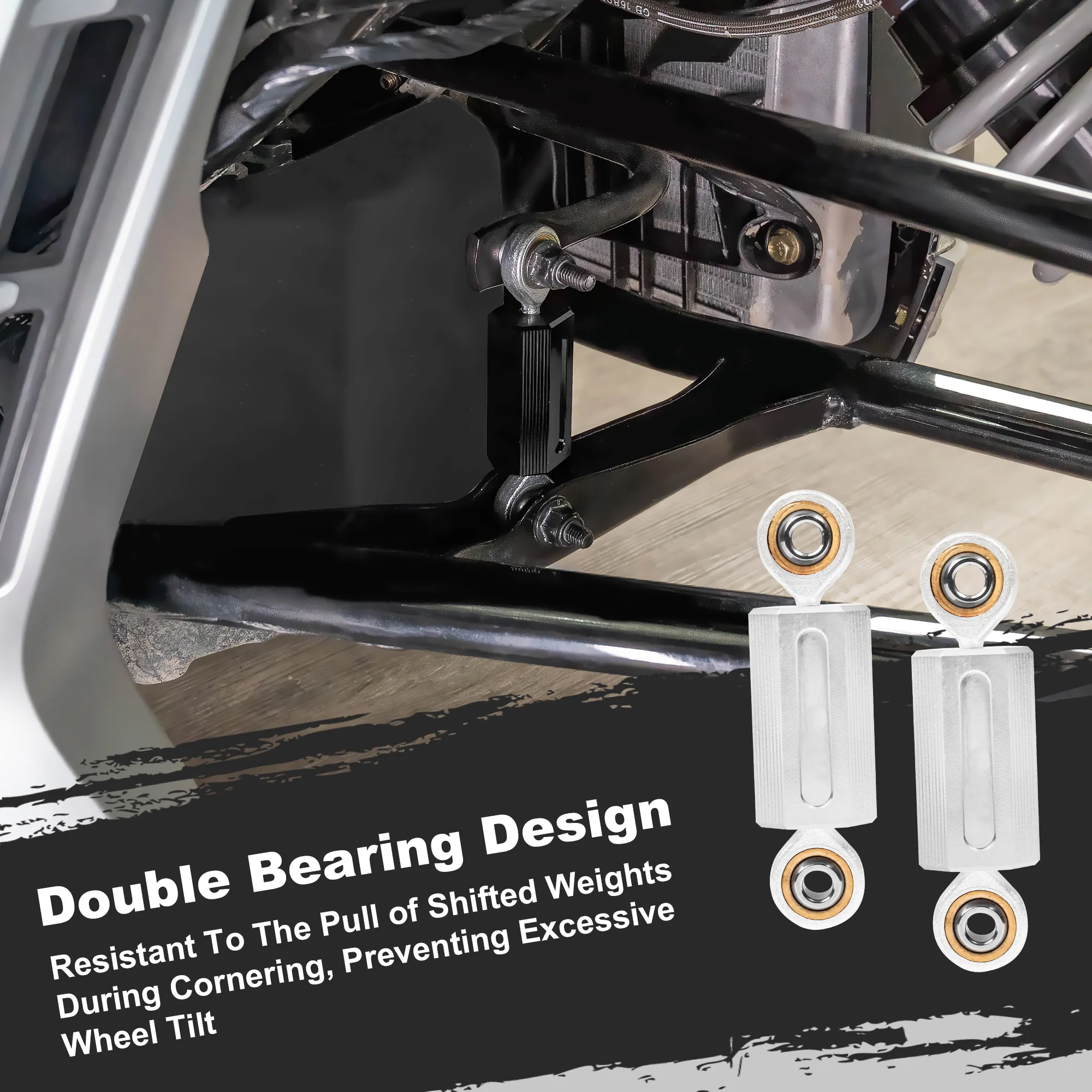 Schwarze externe Pleuel-Heim-Joint-Set, 6 mm, Motorradzubehör, Aluminium-Stabilisator-Endglieder für Can-Am Ryker alle Modelle