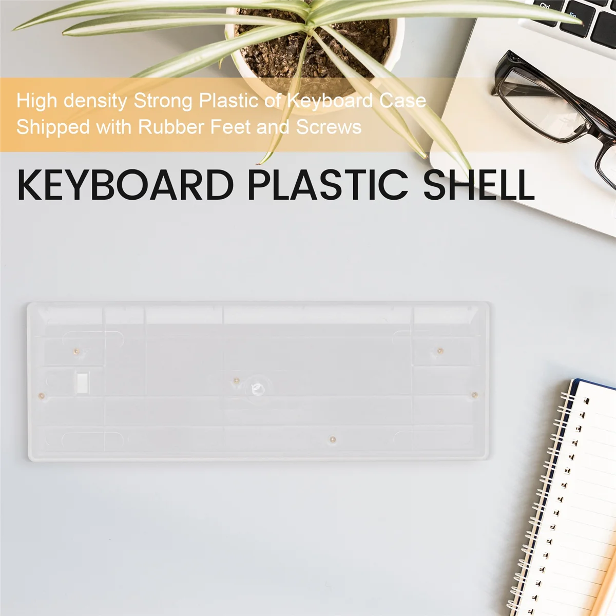 New Plastic Case for 60% Mechanical Keyboard Plastic Shell Fits Most Mini Mechanical Keyboard GH60 A60 DZ60 XD60 Clear