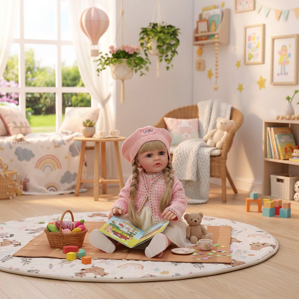 Cloveray 22 بوصة كلاسيكي كامل الجسم الفينيل واقعية تولد من جديد دمية طفل سوبر لطيف دمية من الفينيل اليدوية لعبة أصلية طفل هدية عيد الميلاد