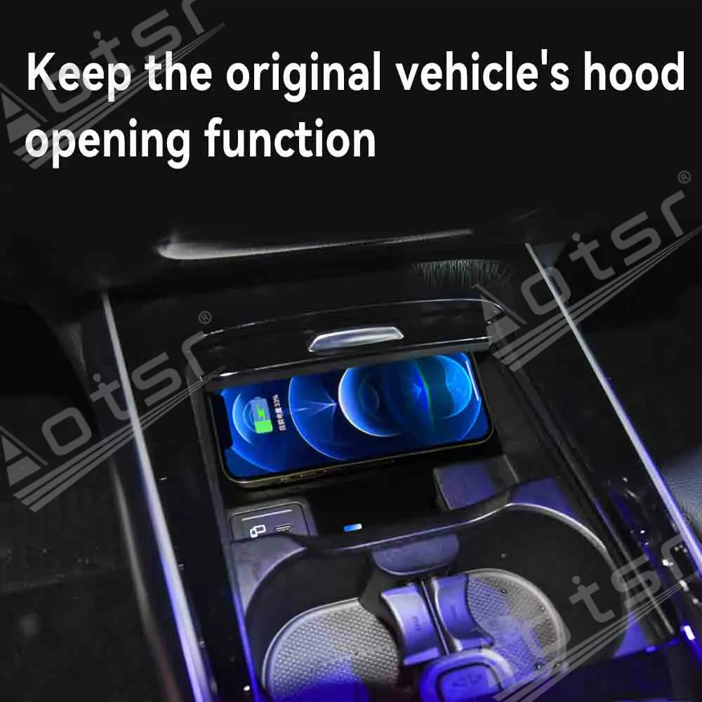 For Mercedes-Benz A-Class/B-Class/GLB/GLA/CLA 2020 Mobile Phone USB Charging Pad Accessories For iPhone Xiaomi Samsung ETC.