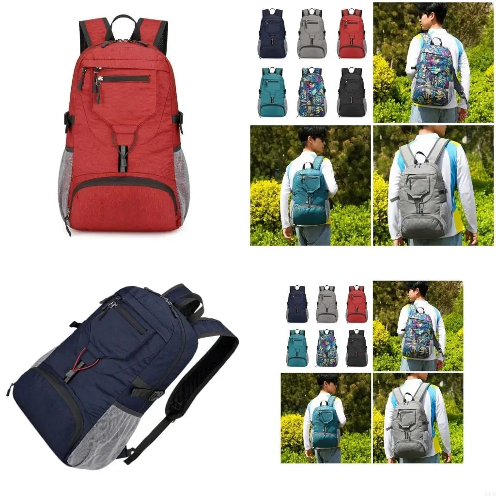 

Large Capacity Outdoor Travel Camping Shoulder Bag Breathable Foldable Backpack