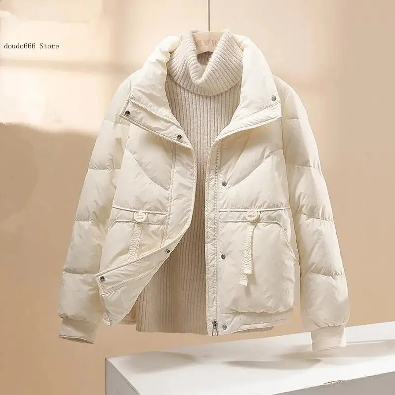 Ladies Oversized Loose All-Match Outerwear Winter Cotton Parkas Women Korean Warm Coat Female Sweet Short Padded Coats