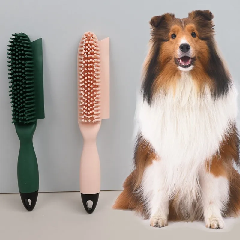 Dog Brush Pet Hair Remover Massage Cat Brush Dog Comb Dog Grooming Dogs Combs Clothes Hair Collector Wool Sticker Pet Supplies