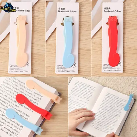 자동 다음 페이지 북마크 귀여운 고양이 실리콘 북 마크 도서 예비 부품 독서 책 홀더 액세서리 학생 교사 선물