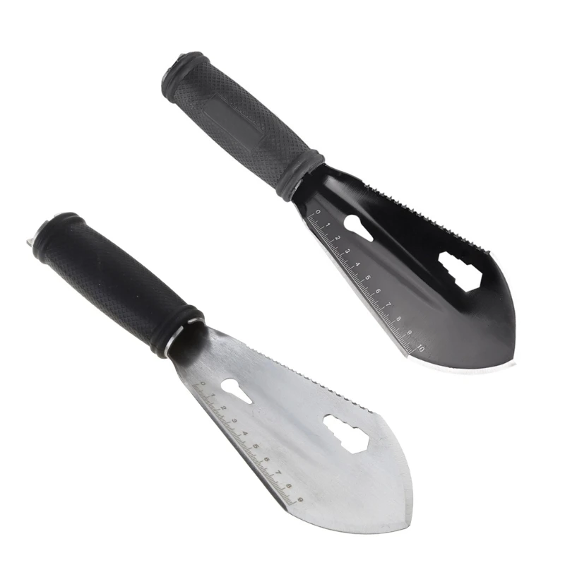 

Stainless Steel Garden Shovel Multi-Tool Weeder With Sawtooth-Hex Wrench Ruler Digging Trowel Garden Bonsai TOP ones