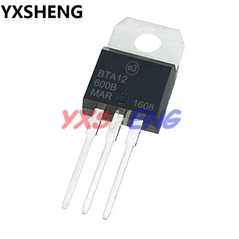 10 Uds BTA12-600B BTA12 BTA12-600 Triacs 12 AMP 600 voltios nuevo y Original Chipset TO-220