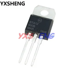 10PCS BTA12-600B BTA12 BTA12-600 Triacs 12 AMP 600Volt  New And Original TO-220 Chipset