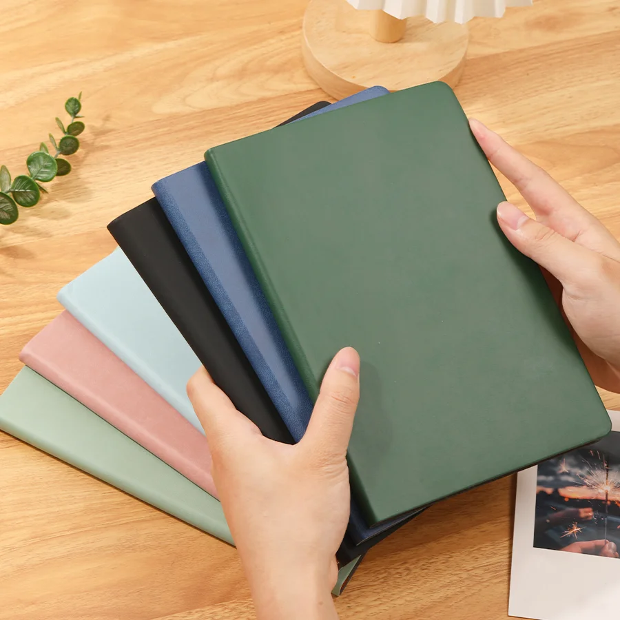 2PC A5 soft leather notebook, 120 pages, hot selling office stationery, waterproof cover, comfortable touch