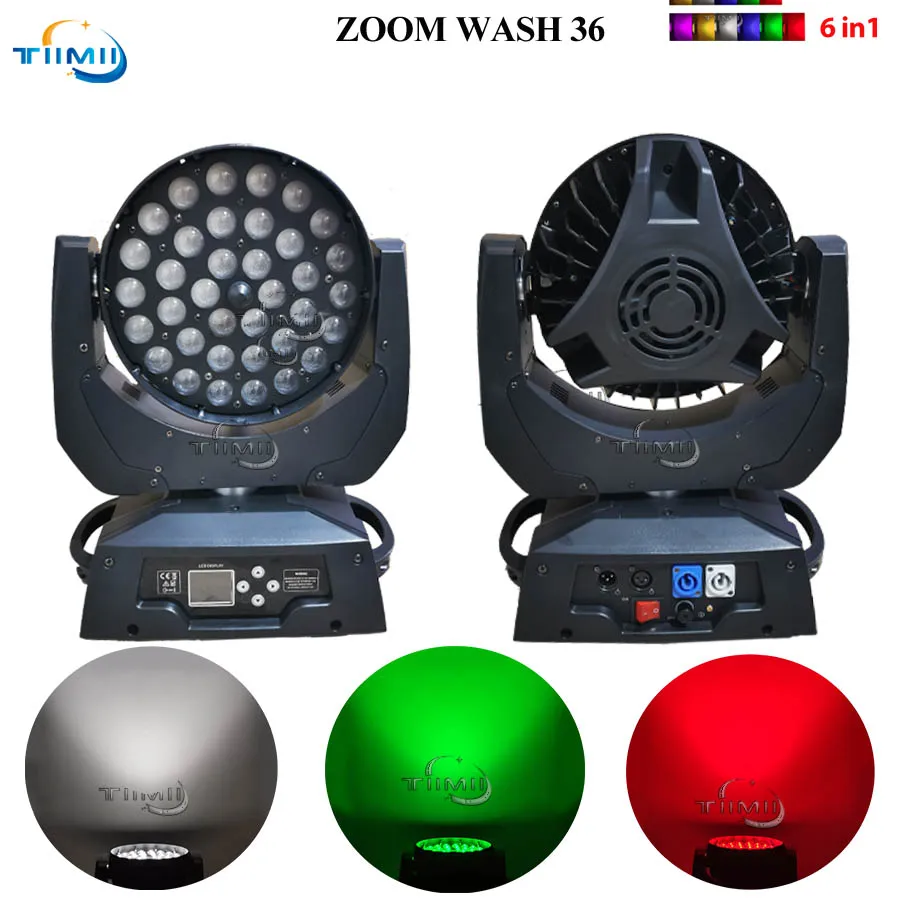 

2 шт. Zoom Led Wash 36x18 Вт Rgbwauv 6in1 Moving Head Light с Flycase Lyre Wash Zoom 36x18w Rgbwauv 6in1 Moving Head Wash Light