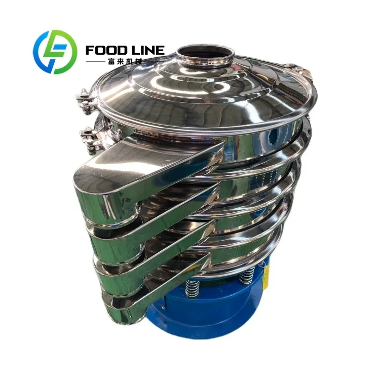 Best Price 1- 4 Layers Electric Wheat Starch Vibration Sieve Whey Powder Vibrating Carbon Steel Vibrating Screen Separator