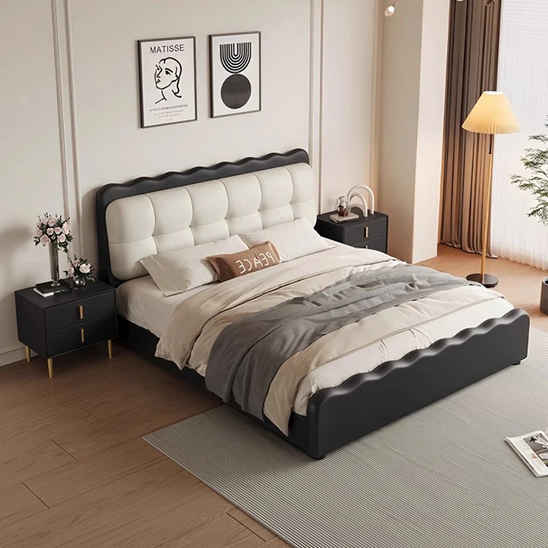 Storage Sheets Double Bed Frame Design Minimalist Mattress Frame Double Bed Cheap Luxury High Cama Doble Bedroom Furniture Set