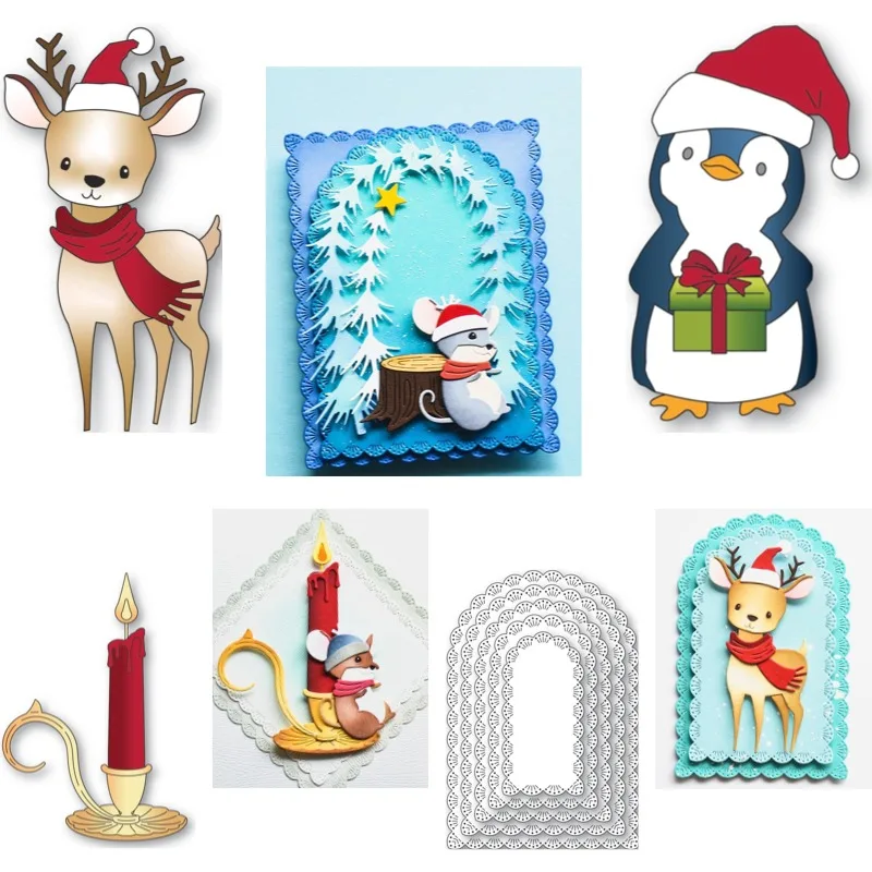Harvest Basket Evergreen Tree Stand Cutting Dies Scrapbook Diary Decoration Stencil Embossing Template DIY Greeting Card 2026