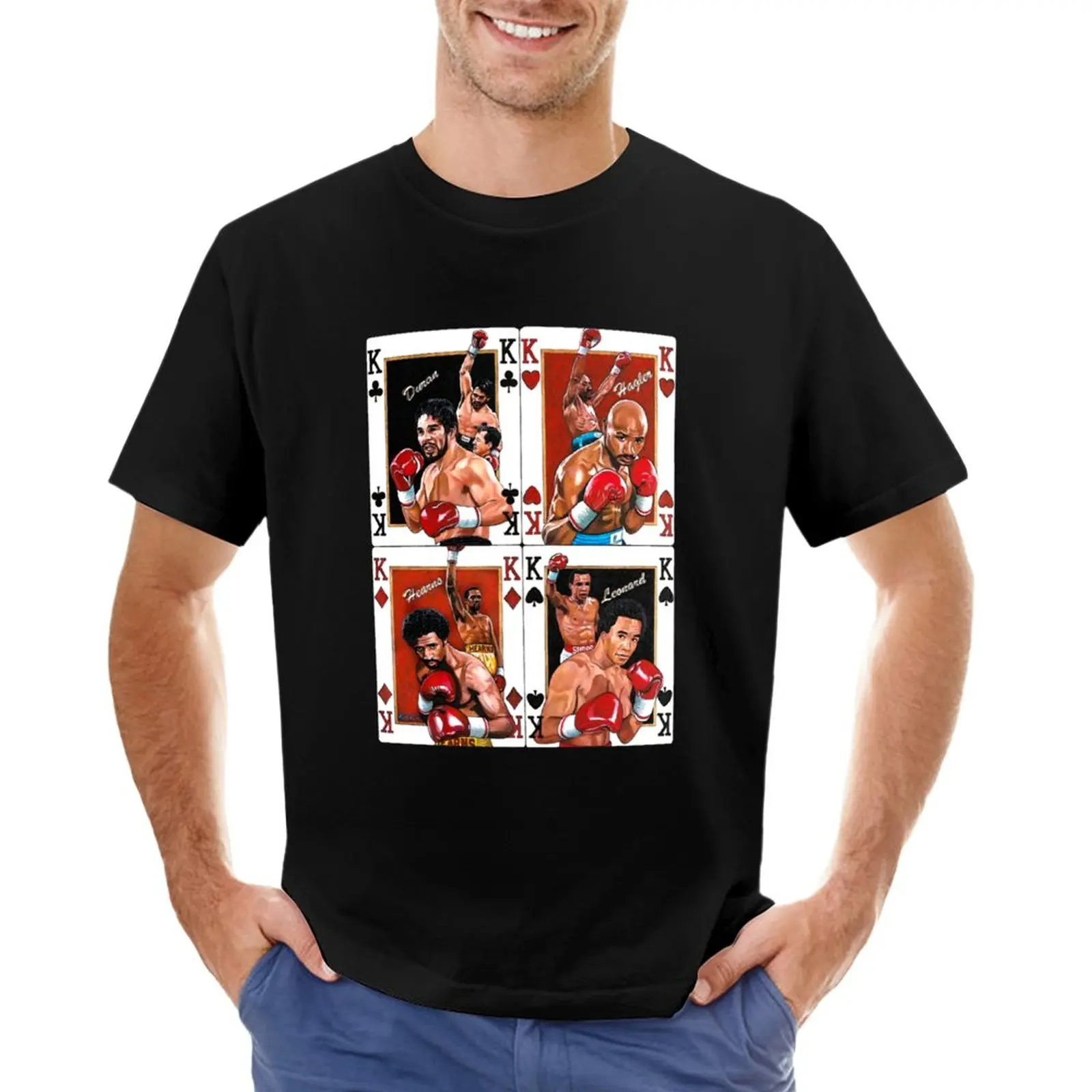 Four Kings Duran, Hagler, Hearns, Leonard T-Shirt cute clothes anime funny t shirts for men